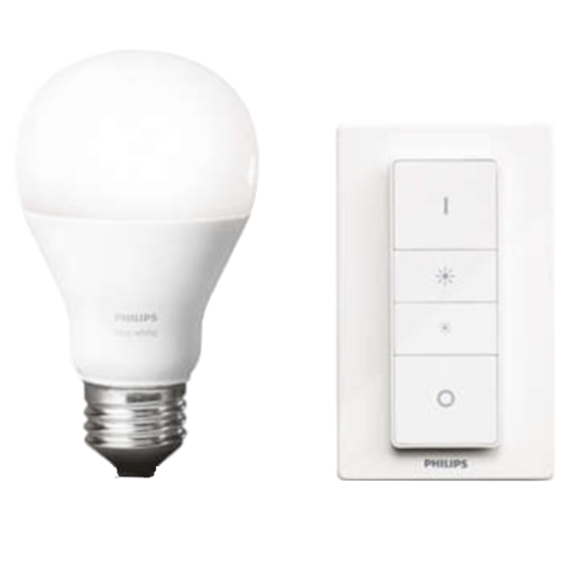 HUE DIM CSOMAG E27 FÉNYFORRÁS 9.5W 800LM 25000H A60 KÉZI KAPCSOLÓVAL