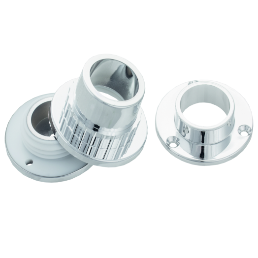 RÚDTARTÓ FOGLALAT 25MM 2DB-OS NIKKELEZETT Outlet