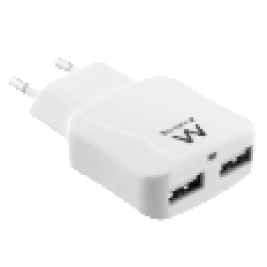 EW1302 USB hálózati töltő 2 portos 2.4 A