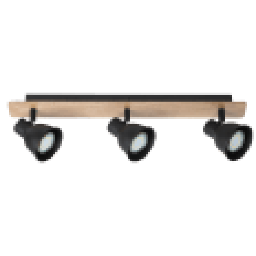 5904 MAC Spot GU10, 3X35W, fekete/bükk