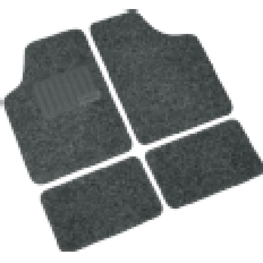 0125134 Pro-Fit4 autós szövet szőnyeg , 4db, fekete-szürke