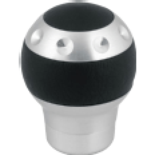 0100204 Sebváltógomb bőr-alu fekete, gömb