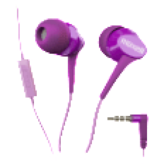 303993.00.CN FUSION FLOWER EP Vezetékes fülhallgató mikrofonnal, pink-lila