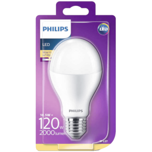 LED FÉNYFORRÁS KÖRTE E27 18.5W 2000LM 2700K 15000H A67 MATT