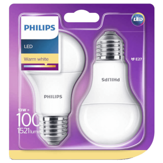 LED FÉNYFORRÁS KÖRTE E27 13W 1521LM 2700K 15000H A60 MATT 2DB/CS