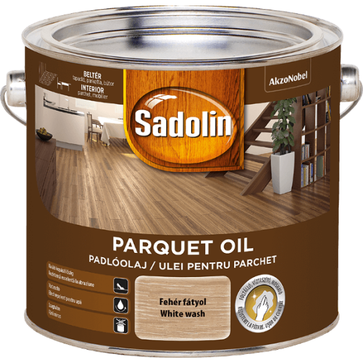 SADOLIN PARQUET OIL 2,5L FEHÉR FÁTYOL