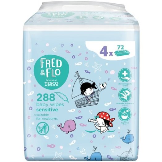 Fred & Flo babatörlő kendő