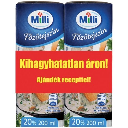 Milli Perfecto főzőtejszín
