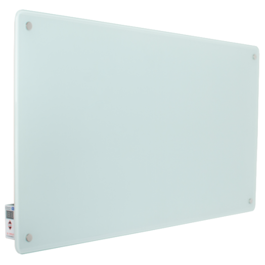 INFRAPANEL ÜVEG 450 W FEHÉR 90X45X1,4 CM TERMOSZTÁTTAL