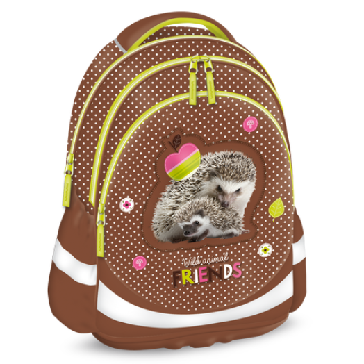 erdő-süni/Hedgehog iskolatáska-anatómiai M