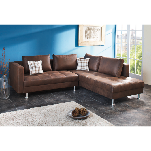 MESSINA MŰBŐR SAROKGARNITÚRA BARNA FF.:140X210CM Outlet