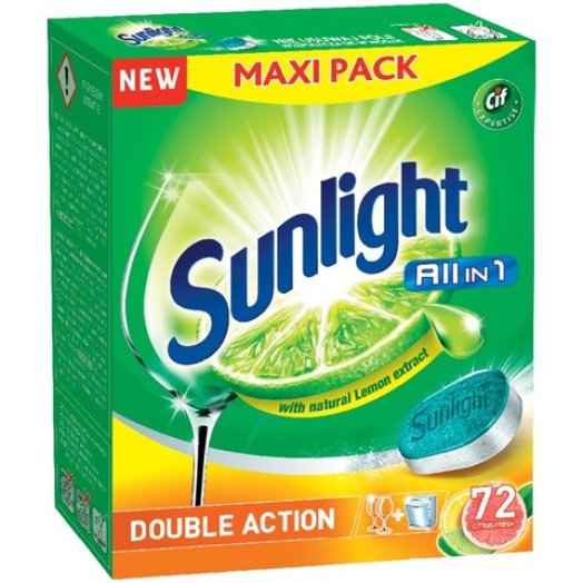 Sunlight All in One Citrus mosogatógép-tabletta