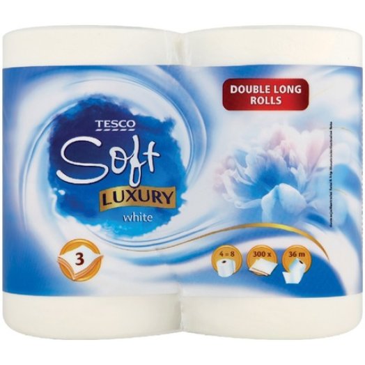 Tesco Soft Luxury White toalettpapír