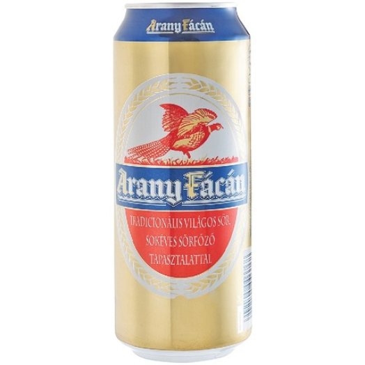 Arany Fácán dobozos világos sör