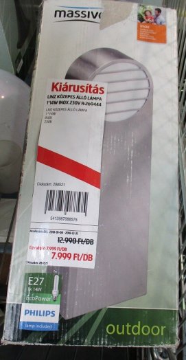 LINZ KÖZEPES ÁLLÓ LÁMPA 1*14W INOX 230V R:269444 Outlet