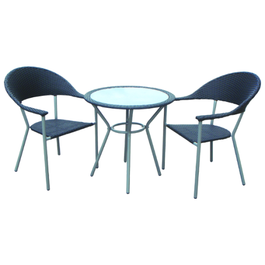 KERTI ÉTKEZŐ SZETT 1ASZTAL+2SZÉK ASZTAL:70X70CM, SZÉK:59X58,5X86CM Outlet