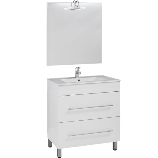 DEVON 80FP FÜRDŐSZOBABÚTOR MOSDÓVAL 78X45X86CM, MOSDÓ: 80X46X17CM 80MP Outlet