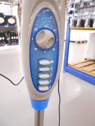 AKKUMULÁTOROS VENTILÁTOR 40CM 10W 3SEB.FOKOZAT,IDŐZÍTŐ,MŰANYAG 301138 Outlet