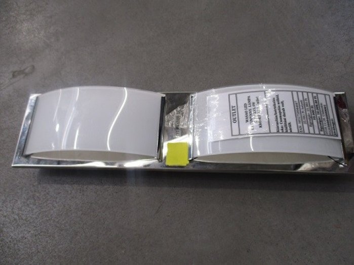 WASAO LED FALI/MENNY. LÁMPA 5,4W 2X5,4W KRÓM/ÜVEG Outlet