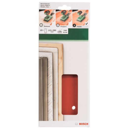CSISZOLÓLAP 10DB 115X280MM G:240 REZGŐCSISZOLÓHOZ