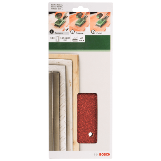 CSISZOLÓLAP 10DB 115X280MM G:40 REZGŐCSISZOLÓHOZ