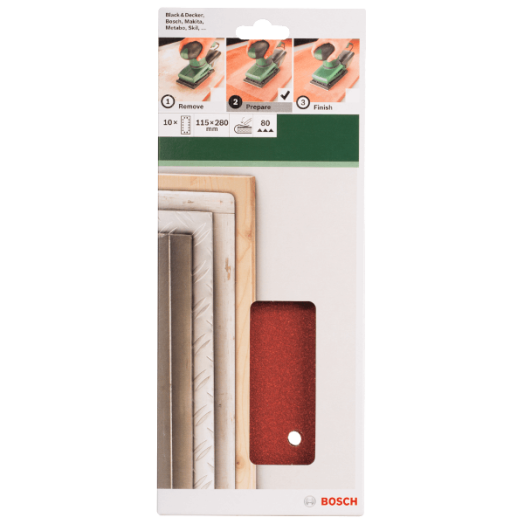CSISZOLÓLAP 10DB 115X280MM G:80 REZGŐCSISZOLÓHOZ