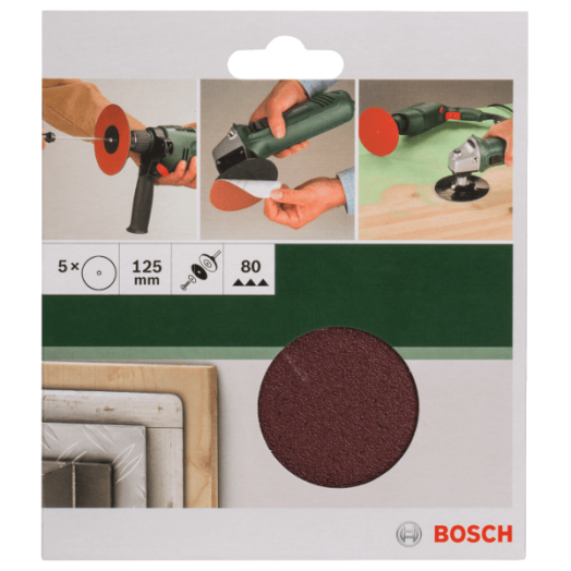 CSISZOLÓLAP 5DB D:125MM G:80 PAPÍR FÚRÓHOZ