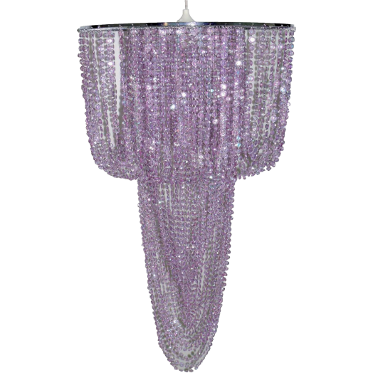 FANCY GYÖNGY FÜGGESZTÉK LILA 11W E27 MAG.67CM D40CM, IZZÓ NÉLKÜL Outlet