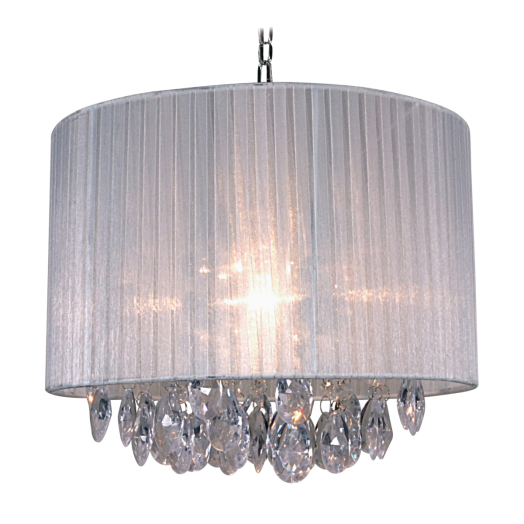 ETERNITY FÜGGESZTÉK E27 1*60W 30*36CM HENGER BURA FEHÉR Outlet