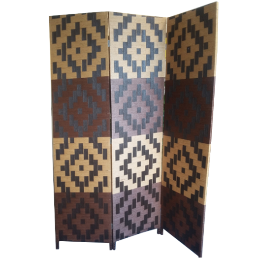 BAMBUSZ PARAVÁN BARNA SZÖVÖTT MINTA 180X135CM BAMBUSZ BORÍTÁS+FA KERET Outlet