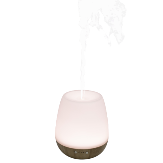 AROMALÁMPA DIFFÚZOR, ULTRAHANGOS HIDEGPÁRÁSÍTÓ BAMBUSZ/ÜVEG