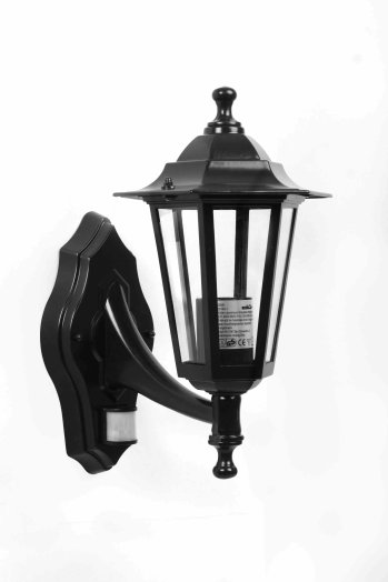 DORTMUND MOZGÁSÉRZÉKELŐS FALIKAR E27 60W IP44 FEKETE (325120) Outlet