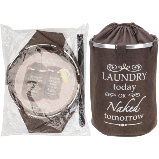 TEXTIL SZENNYESTARTÓ FÉM GYŰRŰVEL 38×54 CM
