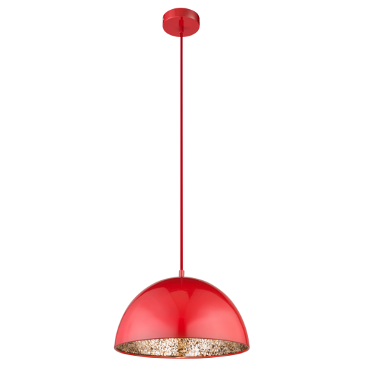 OKKO FÜGGESZTÉK 1*E27 60W 230V H: 121,5CM D: 30CM FÉM BURA PIROS Outlet