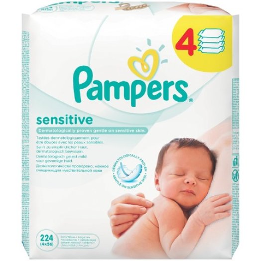 Pampers törlőkendő négyes kiszerelés
