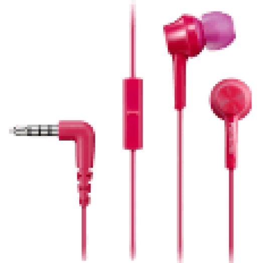 RP-TCM115E-P  fülhallgató mikrofonnal, pink