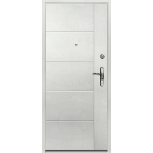 UNO ACÉL KÜLTÉRI FEHÉR BEJÁRATI AJTÓ, 97X205CM BAL