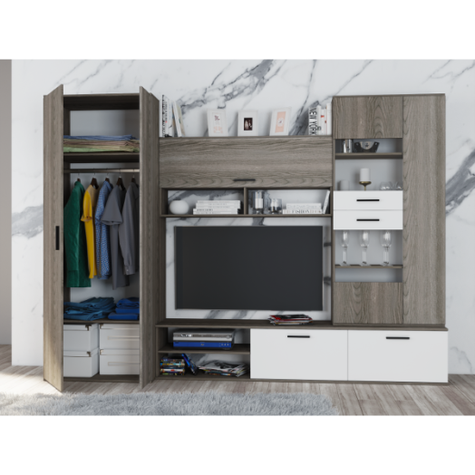 CEFLA NAPPALI FAL 290X52X208CM KORNO TÖLGY/FEHÉR Outlet