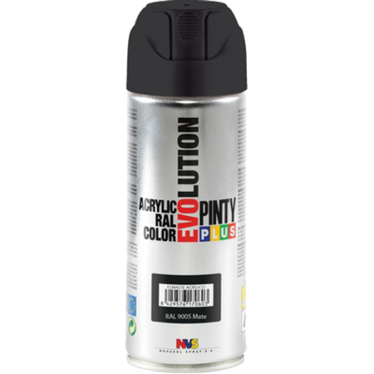 PINTY PLUS EVOLUTION AKRIL SPRAY 200ML RAL 9005 MATT FEKETE