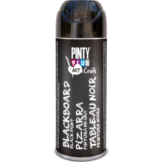 PINTY PLUS ART TÁBLAFESTÉK SPRAY 400ML MATT FEKETE