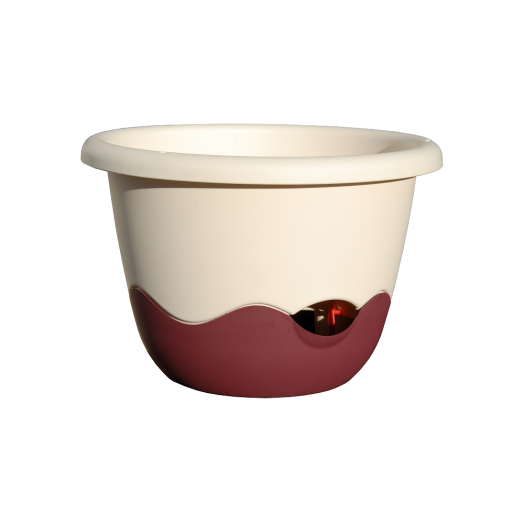 MARETA FÜGGŐ KASPÓ 25 CM KRÉM/BORDÓ *271220* Outlet