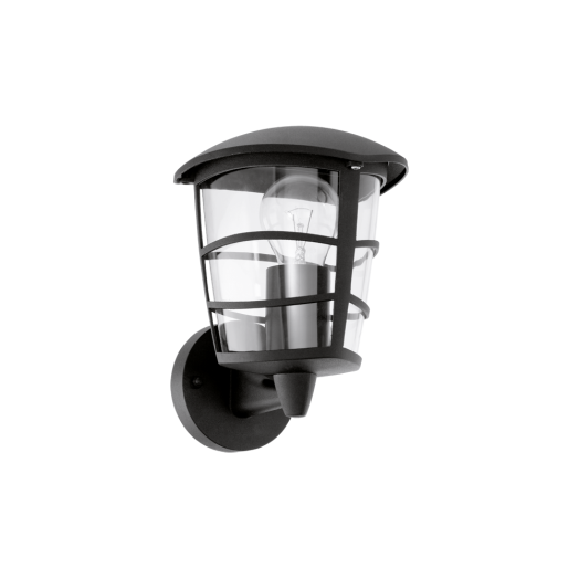 ALORIA KÜLTÉRI FALILÁMPA E27 60W FEKETE IP44 FELFELÉ Outlet