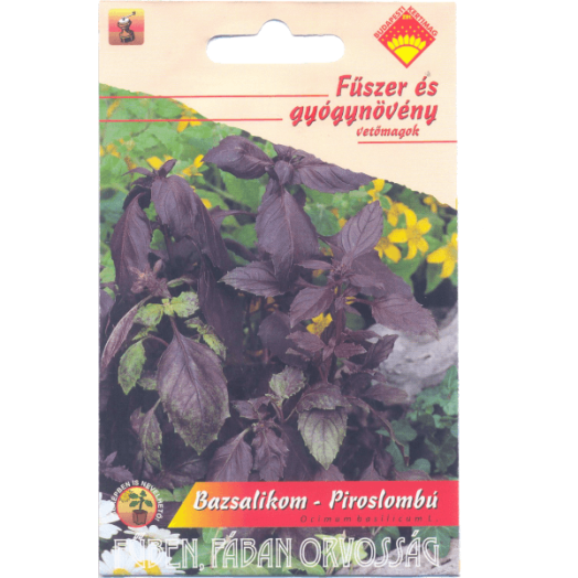BAZSALIKOM, PIROS FŰSZER- ÉS GYÓGYNÖVÉNY VETŐMAG