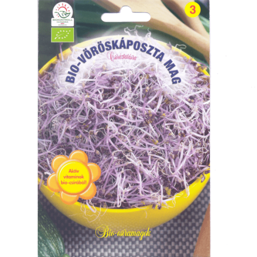 PRÉMIUM BIOCSÍRA VÖRÖSKÁPOSZTA PRÉMIUM VETŐMAG 3