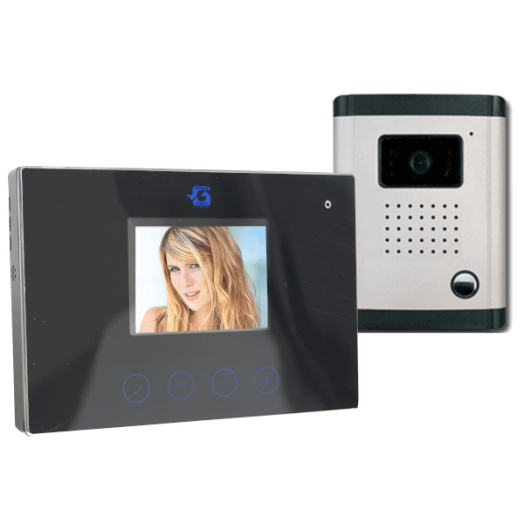 VIDEÓ KAPUTELEFON 2*3,5" LCD TFT LAPOS KIJELZŐVEL DF-629TSX2+OUT9L