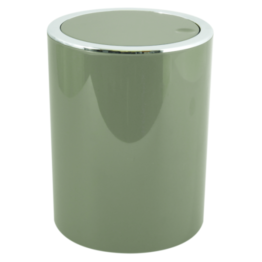 KAMAKA FÜRDŐSZOBAI SZEMETES 6L NYOMÓGOMBBAL, 19X24,2X19CM, TAUPE
