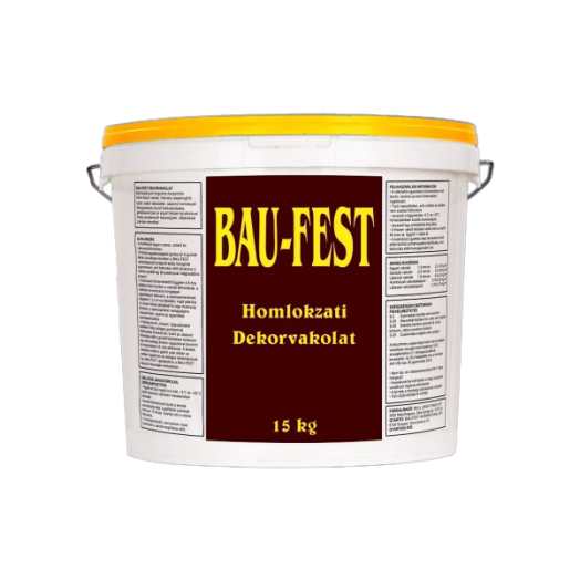 BAU-FEST HOMLOKZATI DEKORVAKOLAT 15KG, 1,5MM DÖRZS STRUKTÚRA, FEHÉR Outlet