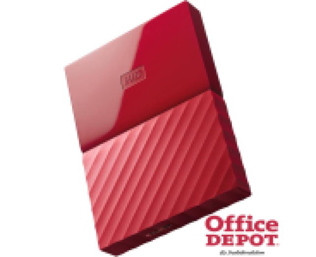 Western Digital My Passport WDBYNN0010BRD 2,5" 1TB USB3.0 piros külső winchester