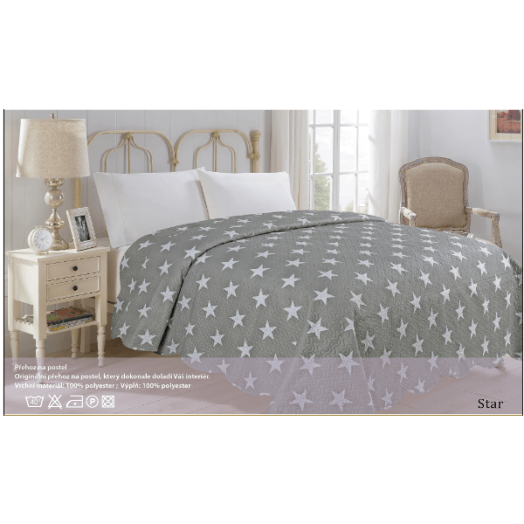 ÁGYTAKARÓ 240X220 CM 100%POLIÉSZTER CSILLAGOS Outlet