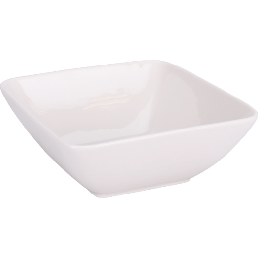 PORCELÁN MÉLYTÁNYÉR 15,5X15,3X6 CM KRÉM FEHÉR